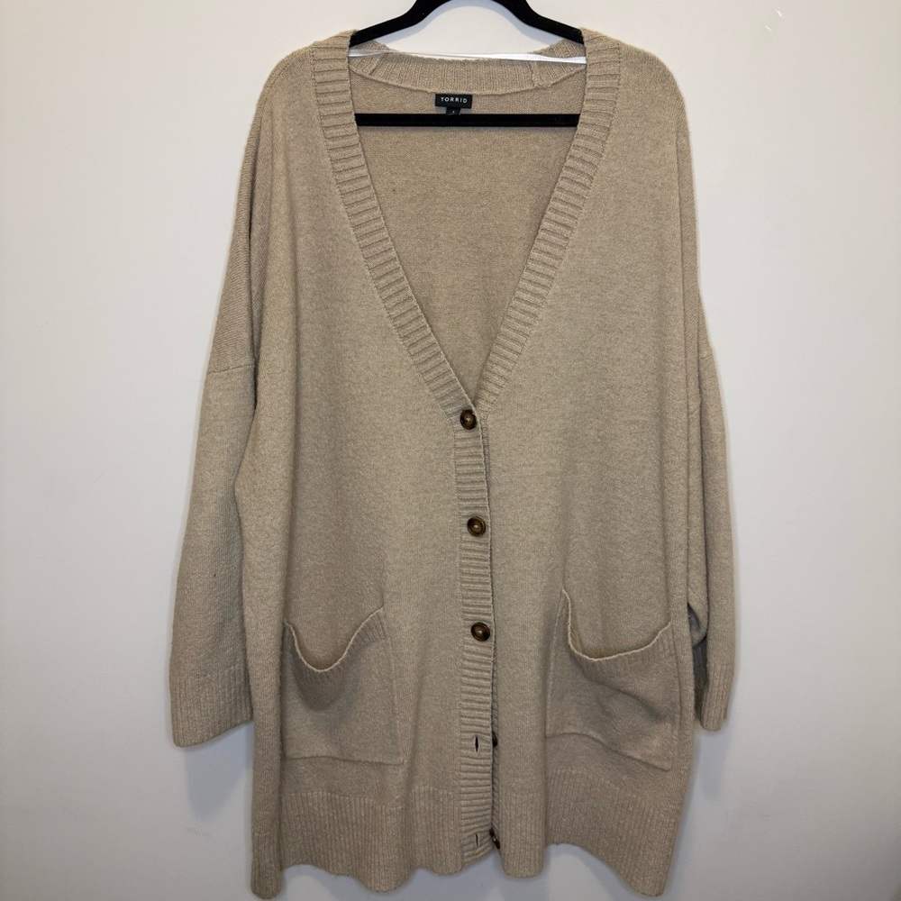 Torrid Vegan Cashmere V-Neck Cardigan - Size 4